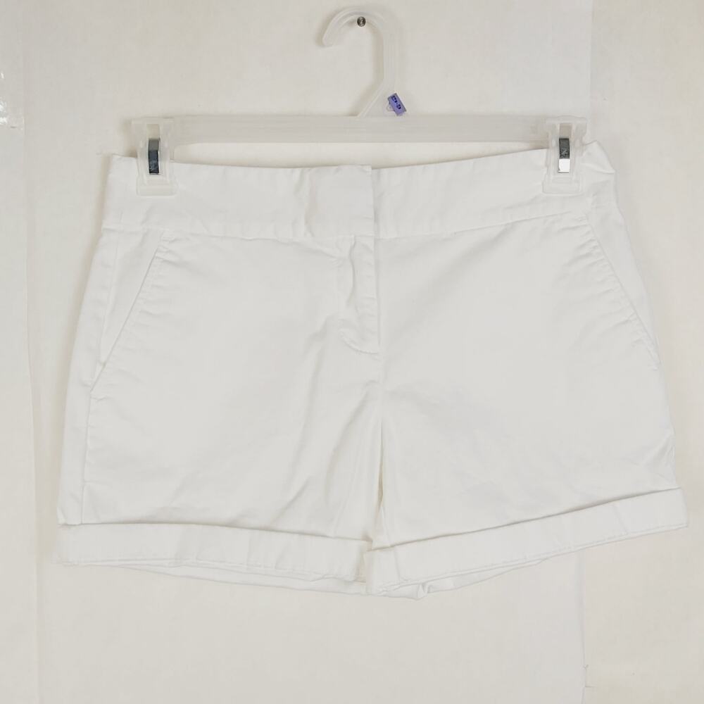 Vineyard Vines white cuffed cotton shorts Size 2 preppy resort clean girl